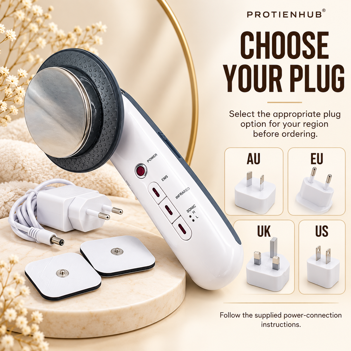 Ultrasonic EMS Body Massager – Protien Hub