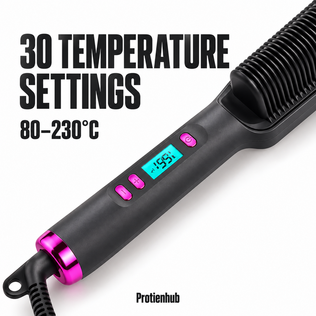 2-in-1 Heated Styling Brush – Protien Hub