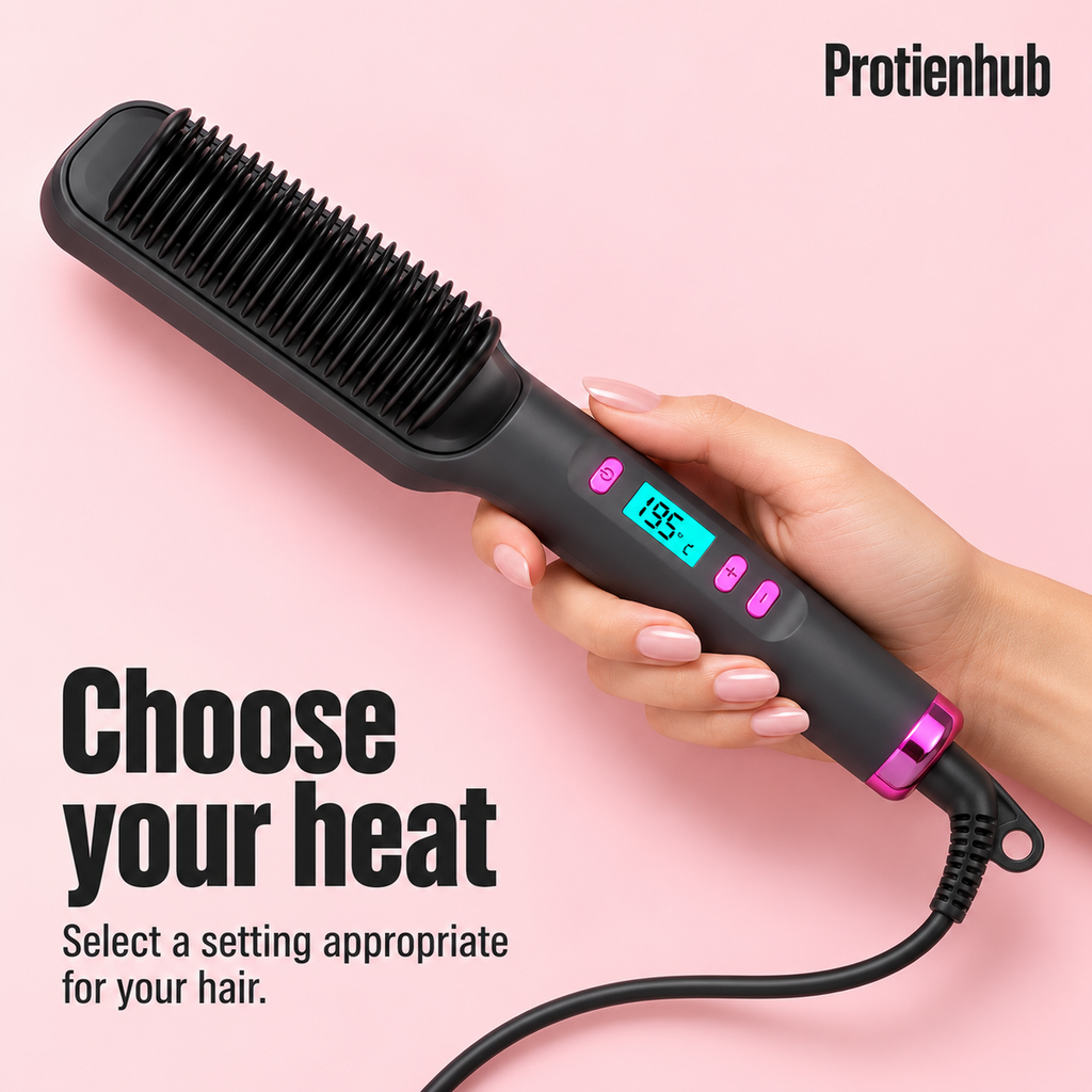 2-in-1 Heated Styling Brush – Protien Hub
