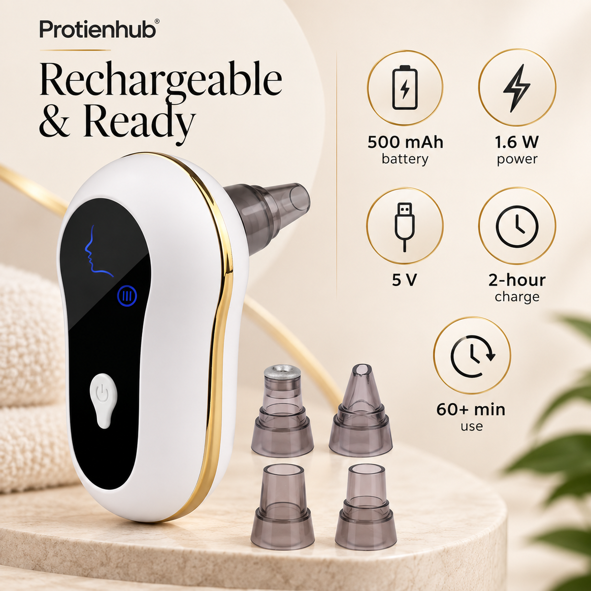 Rechargeable Pore Vacuum – Protien Hub