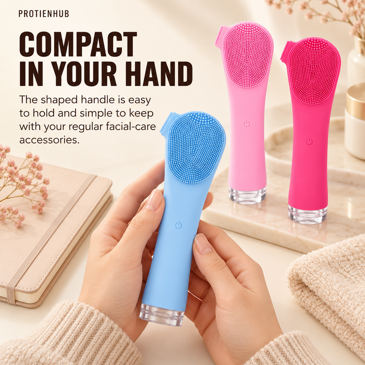 Rechargeable Silicone Face Brush – Protien Hub