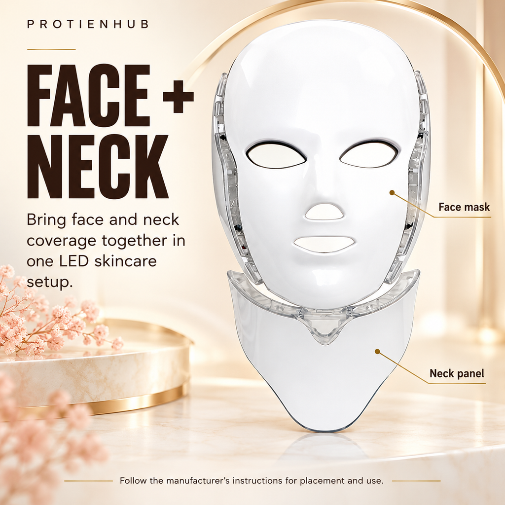 7-Colour LED Face & Neck Mask – Protien Hub