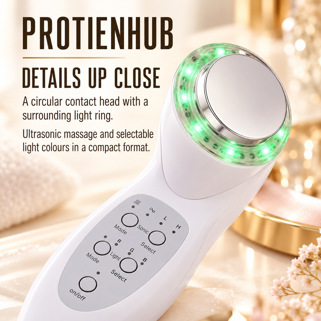 7-Colour Ultrasonic Face Massager – Protien Hub