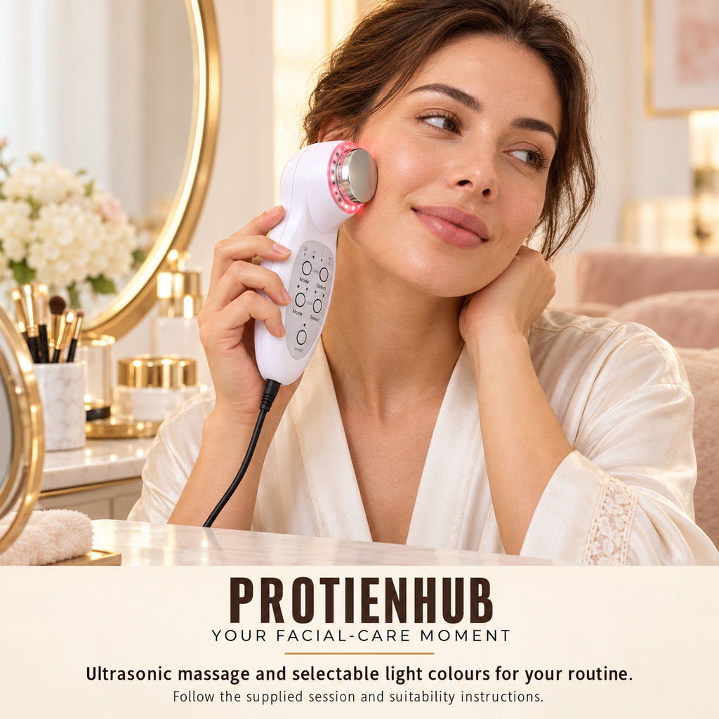 7-Colour Ultrasonic Face Massager – Protien Hub