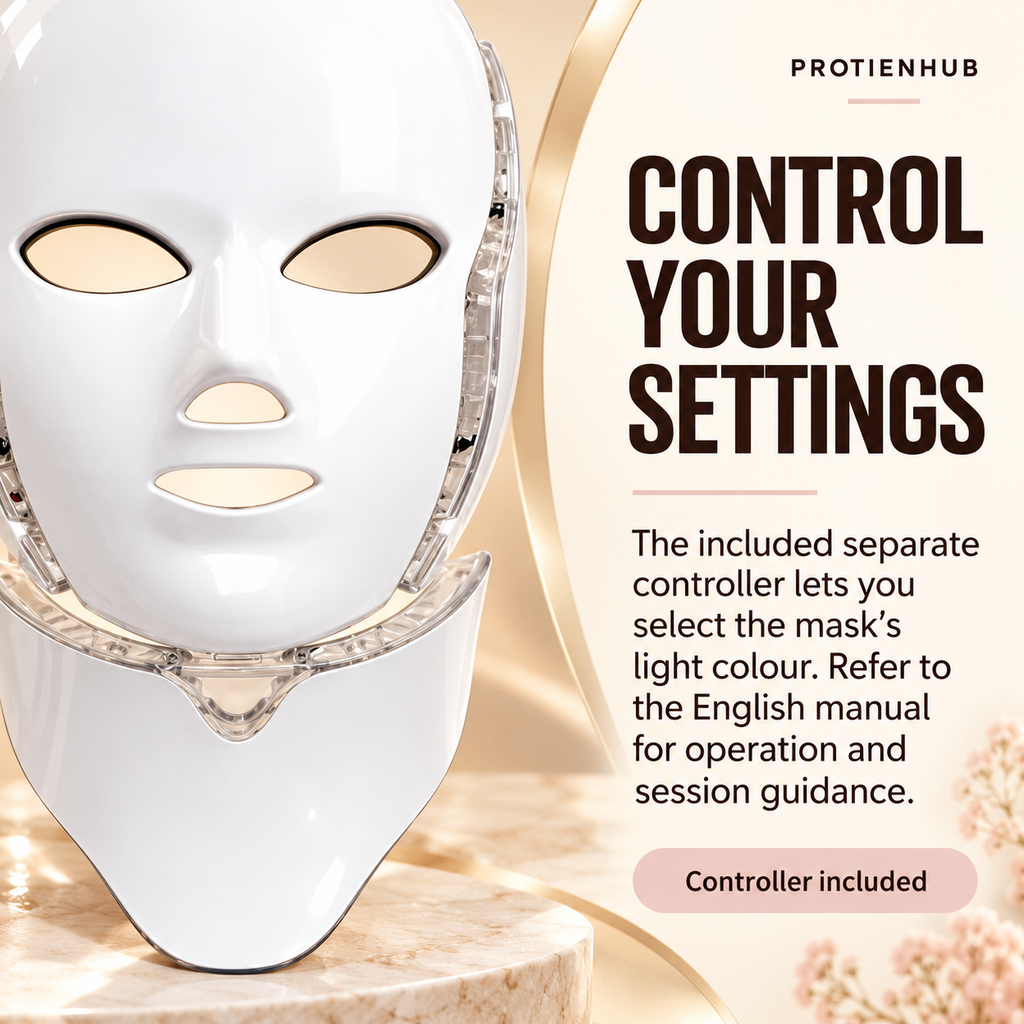 7-Colour LED Face & Neck Mask – Protien Hub