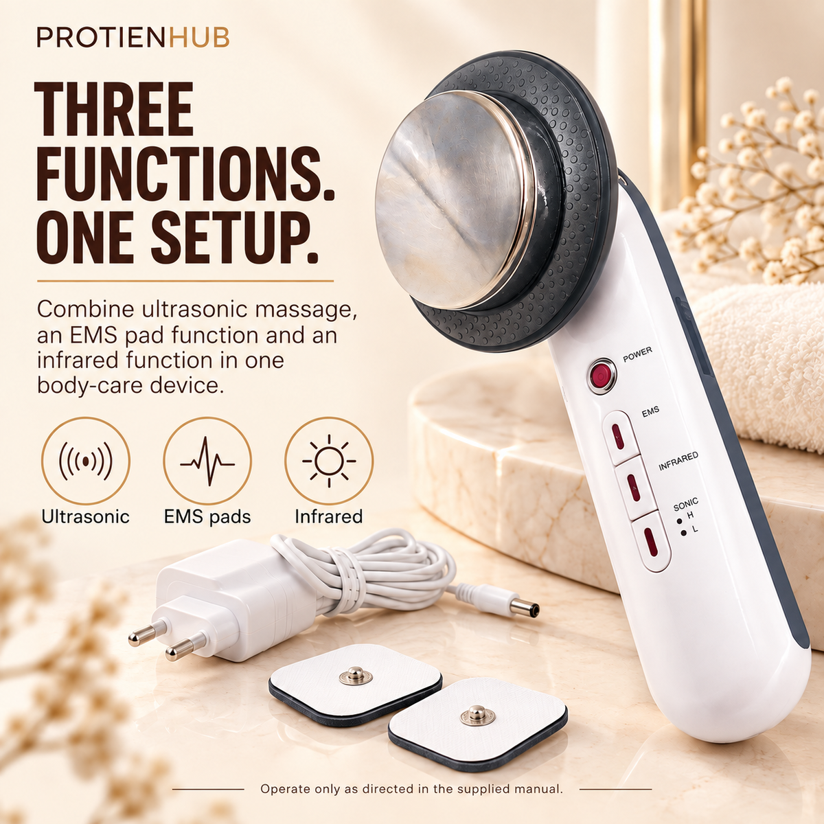 Ultrasonic EMS Body Massager – Protien Hub