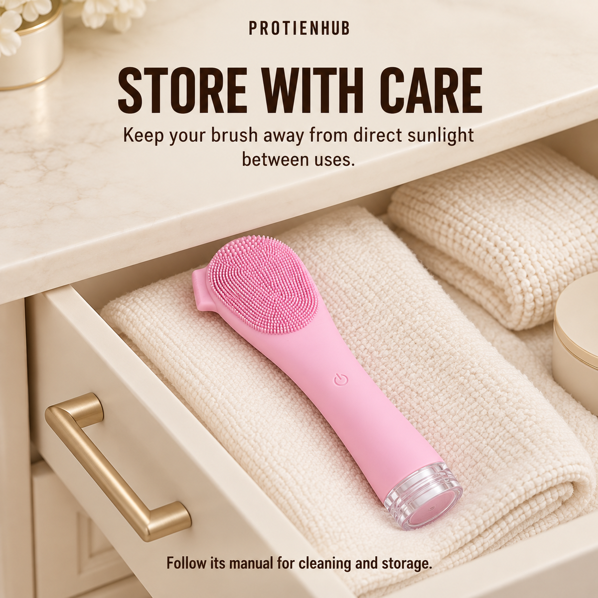 Rechargeable Silicone Face Brush – Protien Hub