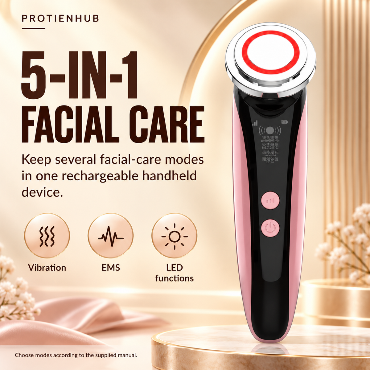 5-in-1 EMS Facial Device – Protien Hub