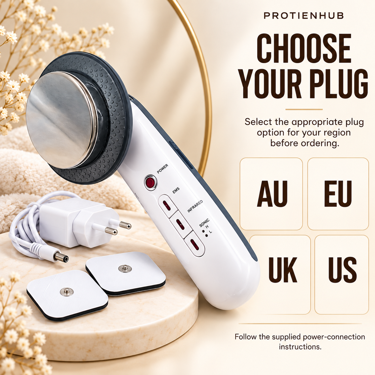 Ultrasonic EMS Body Massager – Protien Hub