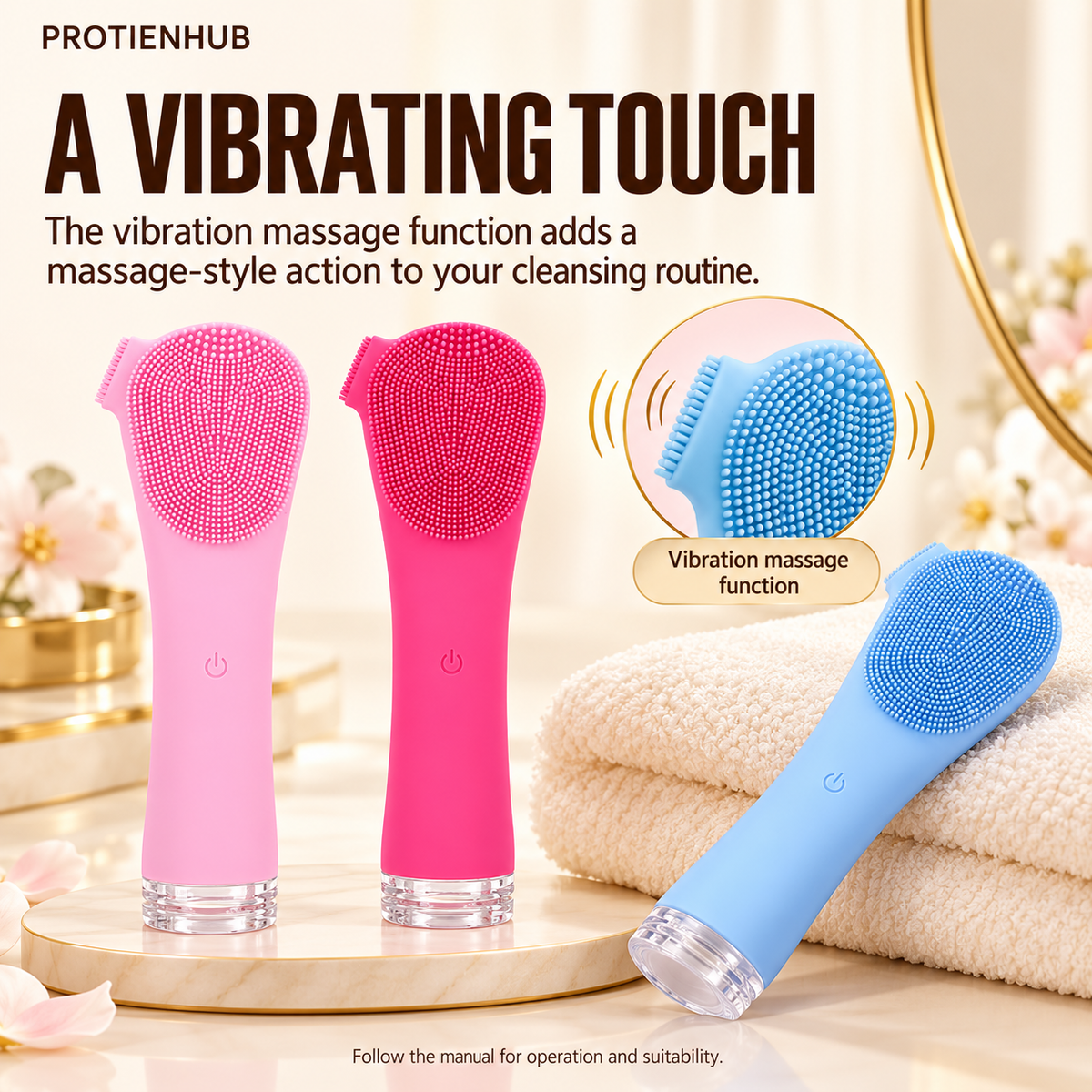 Rechargeable Silicone Face Brush – Protien Hub
