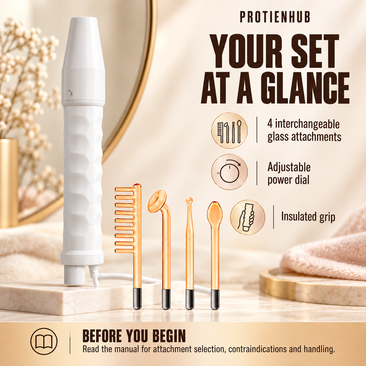 4-in-1 Facial Wand Set – Protien Hub